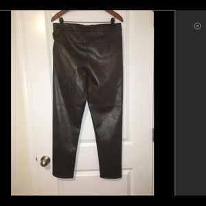 Max Studio NWT faux leather brown leggings large